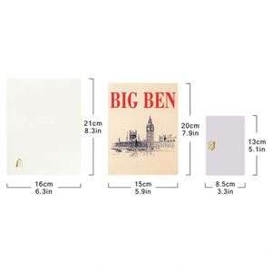 Tarjeta de Felicitación de Papel Hecha a Mano con Corte Láser 3D del Big Ben, Monumento de Londres, para Recuerdo de Viaje y Regalo - Product Image 3