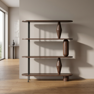 Eco Friendly <b>Solid</b> <b>Wood</b> <b>Bookcase</b> with Spacious Storage Shelves for Home Office Workspaces Living Room Decor and Bulk Supply Need - Product Image 2