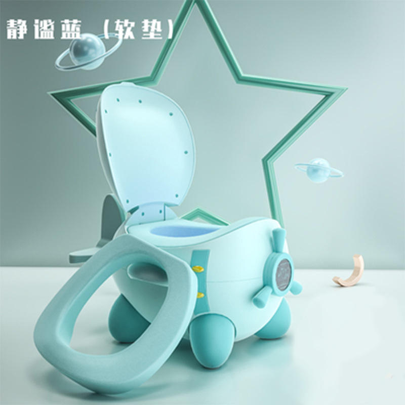 Coussin de siège dur vert pour toilettes d'avion