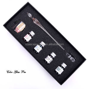 Juego de Plumas de Cristal Hechas a Mano EACAJESS, Caligrafía de Cristal para Arte, Regalo para Estudiantes de Finanzas, Decoración - Product Image 3