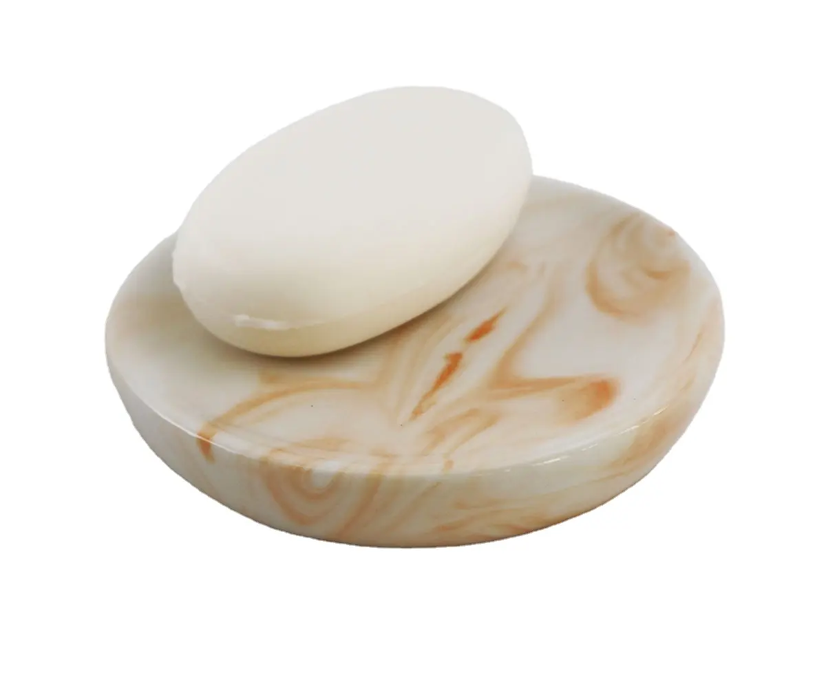 Accessoires de salle de bain mignon plateau de savon en marbre porte-savon