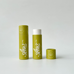 Emballage de baume à lèvres en papier biodégradable, emballage de déodorant, tube en papier à poussoir, tube rond, boîte en carton pour cosmétiques - Product Image 4