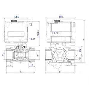 วาล์วบอลไฟฟ้ามอเตอร์ขนาดเล็ก 5V/220V เกลียว 3 ทาง DN15 <span class=keywords><strong>1</strong></span>/2'' SS304 สแตนเลสสตีล ป้องกันน้ำและก๊าซ ทนอุณหภูมิต่ำ ได้รับการรับรองมาตรฐาน IP67 CE - Product Image 5