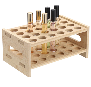 Wooden Bamboo Eco-Friendly Standing Type Single Tier Multi-functional <b>Spice</b> Rack with Storage Box and Wine Glass <b>Holder</b> - Product Image 2