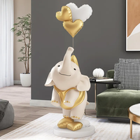 Décoration de sol de luxe 130x52 cm motif palmier et éléphant pour salon, meuble TV et côté canapé, accessoires de maison