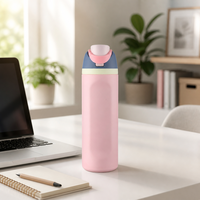 Bouteille d'eau en acier inoxydable personnalisée avec logo et emballage sur mesure, 12oz, 16oz, 19oz, 24oz, 32oz, bouteille de sport, gobelet isotherme à double paroi, tasse, flacon