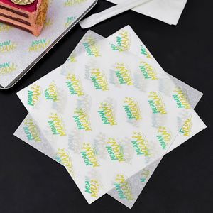 Papier d'emballage alimentaire jetable écologique et recyclable avec logo personnalisé, résistant à la graisse, pour pain et gâteaux - Product Image 6
