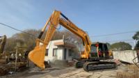 Qualité Originale Supérieure, Excavatrice sur Chenilles Hyundai 220 d'Occasion de 20 Tonnes avec Livraison Gratuite, Puissance de Creusement Élevée, Moteur, Pompe et PLC