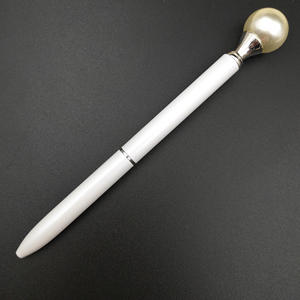 Big Pearl Top Twist Metal Ballpoint <b>Pen</b> <b>Multi</b> <b>Color</b> For Girls Wedding Birthday Promotional Wholesale Gift - Product Image 1