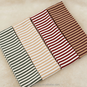 Bandeau <span class=keywords><strong>de</strong></span> sport rétro rayé <span class=keywords><strong>pour</strong></span> femme, en <span class=keywords><strong>coton</strong></span> élastique épais tricoté, idéal <span class=keywords><strong>pour</strong></span> la course à pied – Cadeau parfait - Product Image 3