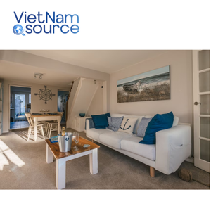 Canapé LYMINGTON. Finition de velours élégant. Base en bois de pin robuste. Fabriqué au Vietnam. Économies d'achat en gros. - Product Image 3