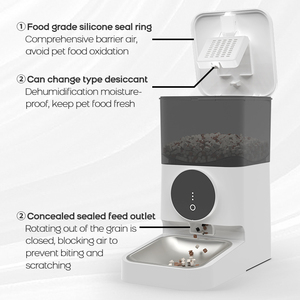Petdom - Comedero Automático para Perros de 4L con Control Remoto por Aplicación, Dispensador Inteligente de Alimentos con Temporizador y Control de Cantidad - Product Image 4