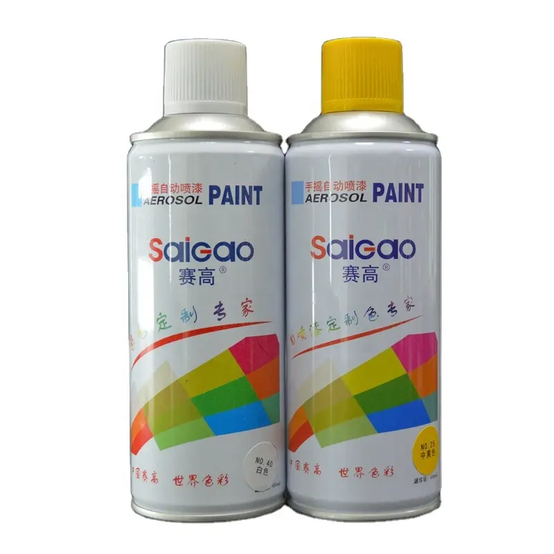 Saigo สเปรย์สี 300 ml Quick แห้งอะคริลิค Chrome สีสเปรย์ MSDS