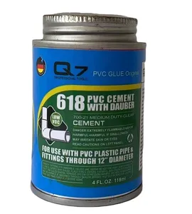 618 PVC CEMENT WITH DAUBER GLUE Adhesive Factory Direct Sales High Pressure High Load Adhesive China118MLPVCglue