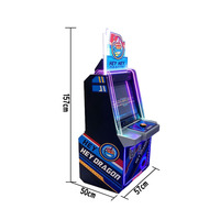 Machine de jeu d'arcade Hey Hey Dragon à monnayeur, machine de jeu de loterie Crazy Football à récompense pour centre de jeux