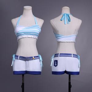 Costume de cosplay Forever <span class=keywords><strong>Saba</strong></span>, Vtuber, idole virtuelle, cosplay, jeu, présentateur, rôle, robe, sous-vêtements, composant en polyester, ensemble complet Echo - Product Image 4