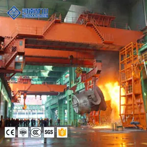 Henan Mine Crane 200/50 ton metallurgical foundry overhead four beam casting bridge crane 300 ton price