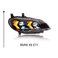 Pour BMW X6 E71 08-13 Phare LED à double lentille de projecteur LED Angel Eyes Pièces automobiles