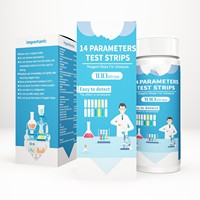 Tiras Reactivas de Orina para Análisis de Creatinina y 14 Parámetros, URS-14, para Química Clínica