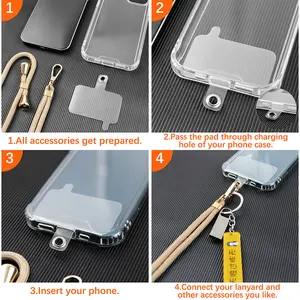 Collar cruzado desmontable, soporte de nailon, parche ajustable, correas universales para teléfono móvil, cordón para funda de móvil Iphone - Product Image 3