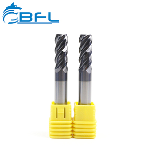 BFL New Design 4 Flute Flat Square Milling Cutter Carbide End Mill Fresa For Stainless Steel High Hardness Metal - Product Image 5