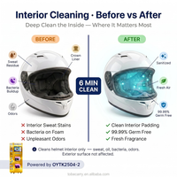 Máquina de Limpieza de Cascos Comercial de Doble Cámara OYTK2504-2 con Pantalla Táctil de 21.5 Pulgadas para Talleres de Motocicletas