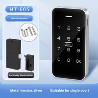 Serrure RFID serrure d'armoire sans clé numérique mot de passe/carte accès clavier tactile casier de gymnastique poli tiroir de bureau usage public/privé