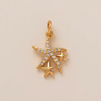 Accessoires DIY en forme de cœur, de lune et de fraise, style vintage, plaqués cuivre avec or 18 carats pour une meilleure conservation de la couleur