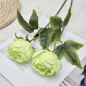 Peonía Artificial de Tallo Único, Flor de Seda Colorida, Decoración para el Hogar, Ramo de Boda, Adorno de Alta Simulación - Product Image 3