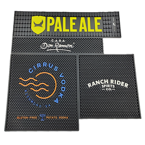 Personalized Silicone PVC Bar Runner Rubber Pub Mat <b>Beer</b> Spill Pad Rail Mat Drip Tray Non Slip Counter Mat <b>Coaster</b> Placemat Pad - Product Image 1