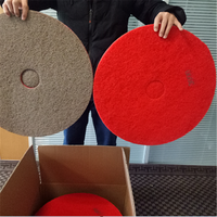 Grandes plaquettes de polissage diamantées de 17 pouces, grain 3000, pour machines de nettoyage de sols à brosse rotative
