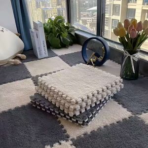 Alfombra Cálida para Interiores, Alfombra Protectora para Bebés y Niños, Alfombra para Área de Juegos, Alfombra para Oficina, Alfombra para Sala de Estar, Alfombra Cuadrada con Borde Grueso - Product Image 1