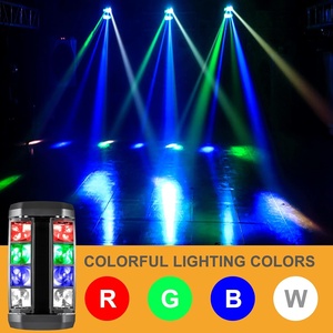 Luz Móvil de Alta Calidad 8x3W RGBW, Luz LED Tipo Araña con Control DMX-512, Iluminación Estroboscópica para KTV, Discotecas, Espectáculos, DJ - Product Image 2