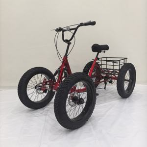 2025 the Latest Fat Tire Pedal Quad <strong>Bike</strong> Snow Quad <strong>Bike</strong> <strong>4</strong> <strong>Wheel</strong> Bicycle can suit all mid drive motor - Product Image 4