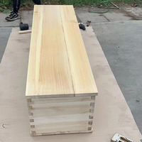 Panneaux de cercueil en bois de Paulownia de qualité export, collés sur le biais, planches en bois massif basse densité, vente en gros directe d'usine