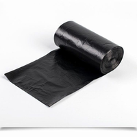 Sacs poubelles jetables à cordon, sans déchirure, en PE noir, en vrac pour la maison et la cuisine
