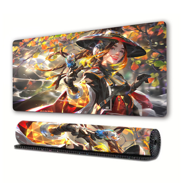 Anime Character Mouse Pad Oversized Gaming Desk Mat Anti Slip Rubber Base Full Desk Coverage