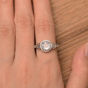 Romantic Prong Set Ring for Women Elegant Wedding Fashion Jewelry - Product Image 4