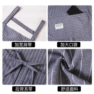 Vente en gros de tablier de café en <span class=keywords><strong>coton</strong></span> tablier de cuisine salle à manger travail café lait thé gâteau boutique - Product Image 5