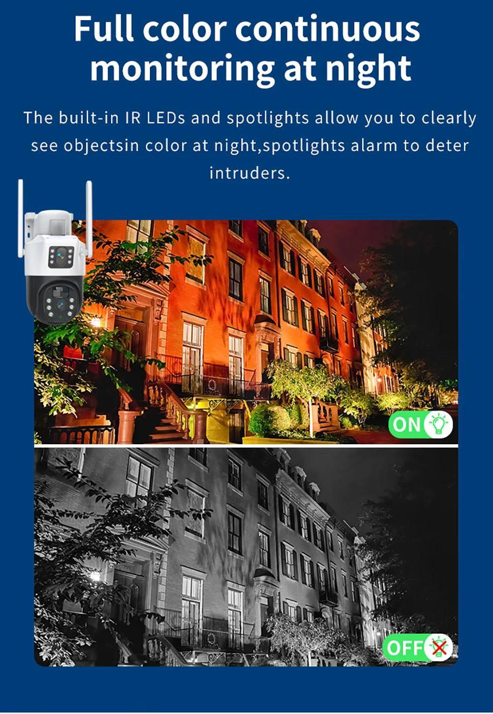 V380 Pro 4G Solar CCTV Outdoor Security Camera 360° Wifi Ptz with Night Vision Automatic Tracking Built-in Mic CMOS Sensor · image 6