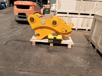 Attache rapide mécanique jaune avec composant moteur pour excavatrices de 1,5 à 4 tonnes, acier de haute qualité, garantie 12 mois