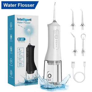 PAKISS Appareil de nettoyage dentaire électrique sans fil en plastique étanche pour la maison et les voyages, irrigateur dentaire à eau - Product Image 1