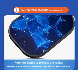 Raquette de pickleball en fibre de verre, structure anti-choc, surface lisse. Raquette portable légère pour l'extérieur - Product Image 3