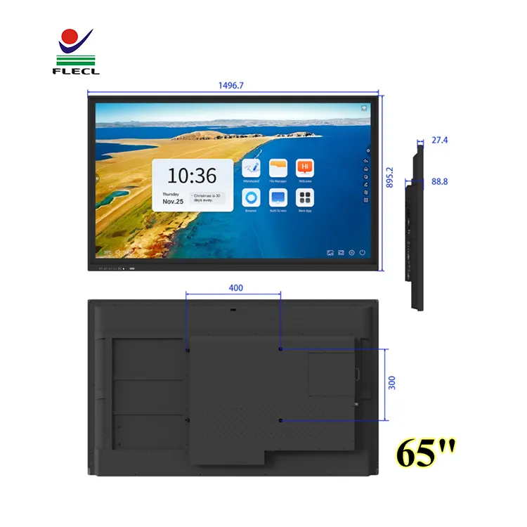 Grosir LCD Conference Whiteboard mesin All-in-one Monitor Lcd mesin layar sentuh