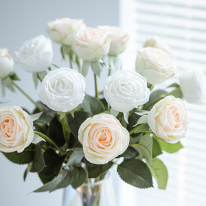 Haiyi Artificial Rose <b>Silk</b> <b>Flower</b> Bouquet 10cm-30cm Home Decor Fake <b>Flower</b> Arrangement Living Room Decoration - Product Image 4