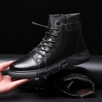 Chaussures de travail basses noires pour hommes, en cuir, antidérapantes, semelle en caoutchouc résistante à l'usure, baskets décontractées d'extérieur, vente en gros OEM ODM
