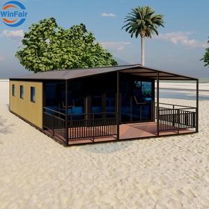 WinFair prefabbricato bungalow bungalow modulare portatile pieghevole Villa contenitore <span class=keywords><strong>case</strong></span> di lusso 2 camere moderne per la <span class=keywords><strong>vendita</strong></span> - Product Image 1