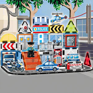 <span class=keywords><strong>Hélicoptère</strong></span> <span class=keywords><strong>de</strong></span> <span class=keywords><strong>police</strong></span> en plastique à assembler, puzzle 3D, blocs <span class=keywords><strong>de</strong></span> construction magnétiques pour garçons et filles, jeu <span class=keywords><strong>de</strong></span> simulation - Product Image 6