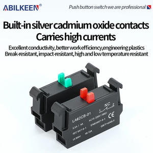 22 מ "מ 1no1nc עם לחצן אור כוח נמוך עמיד למים ip65 שטוח איפוס עצמי להתחיל להפסיק לחצן - Product Image 5