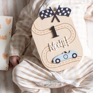 Segnapasso Mensile per Neonati, Cartello Bimbi, Accessori per Fotografia Neonatale, Doppio Lato - Product Image 6